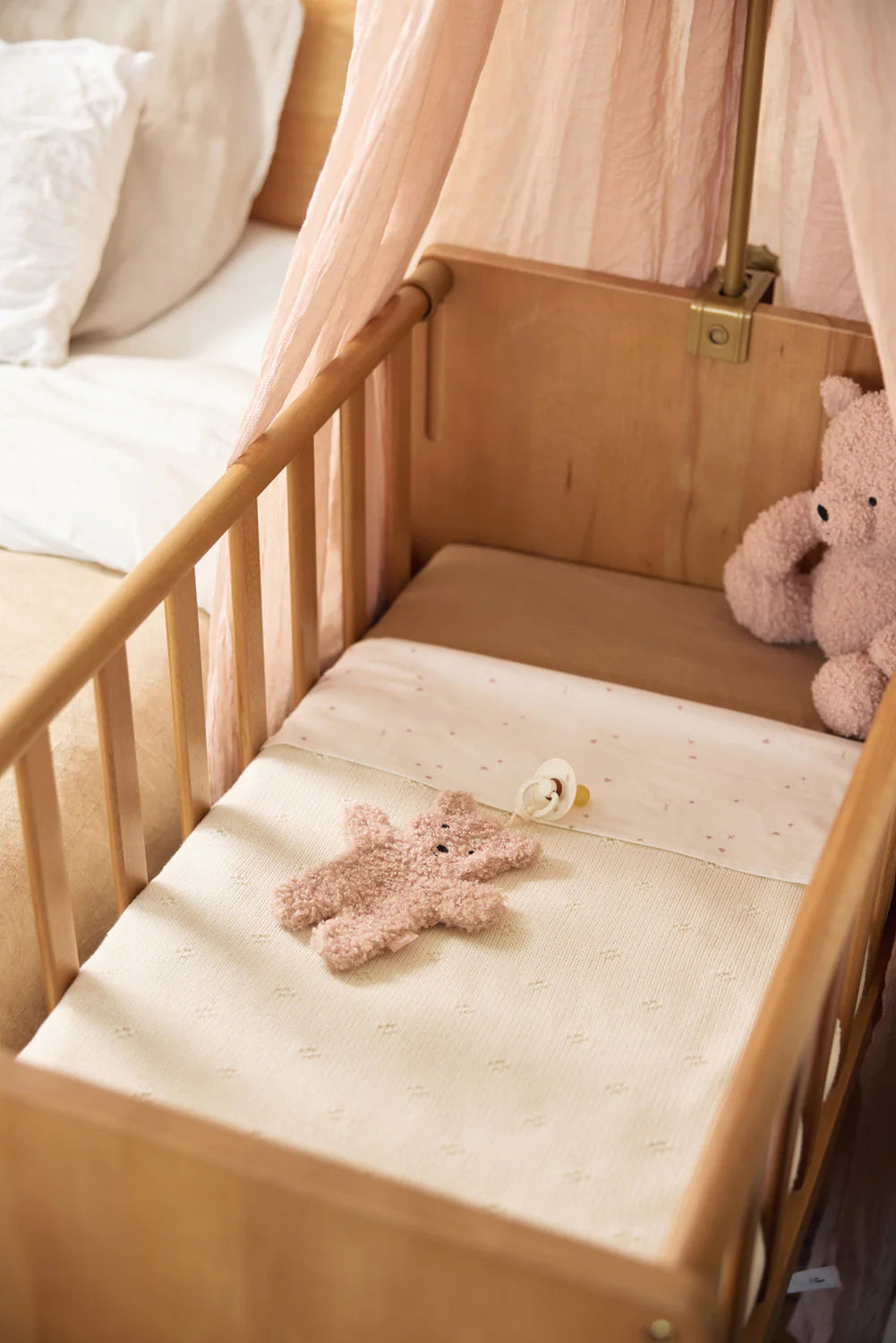 Speendoekje - Teddy Bear - Wild rose - Jollein