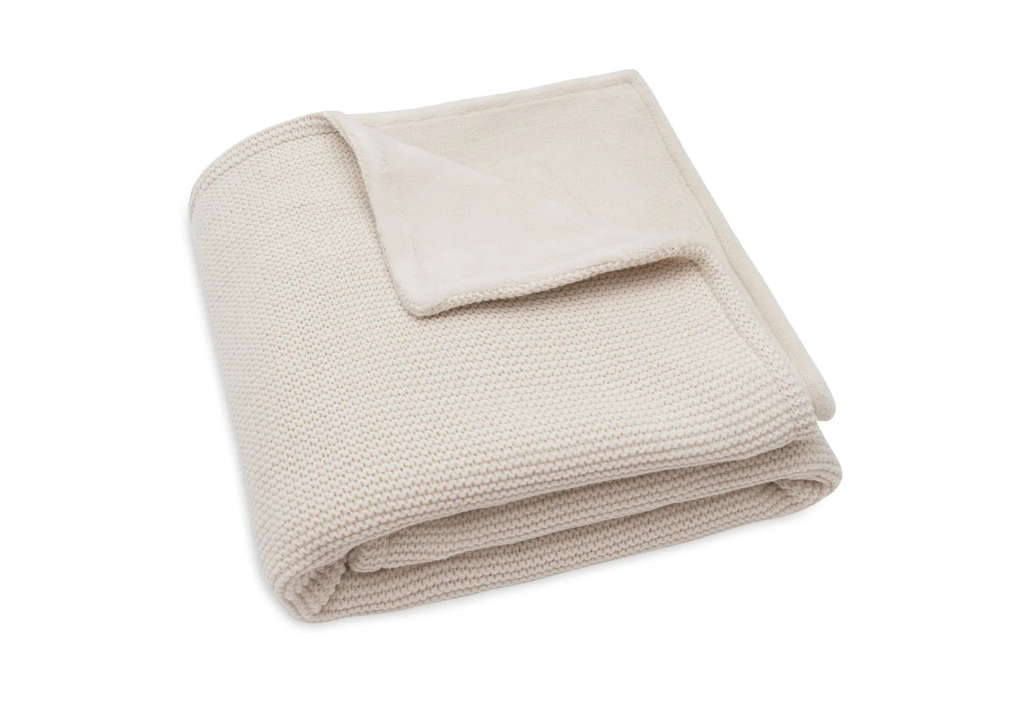 Deken Basic knit/fleece - Oatmeal