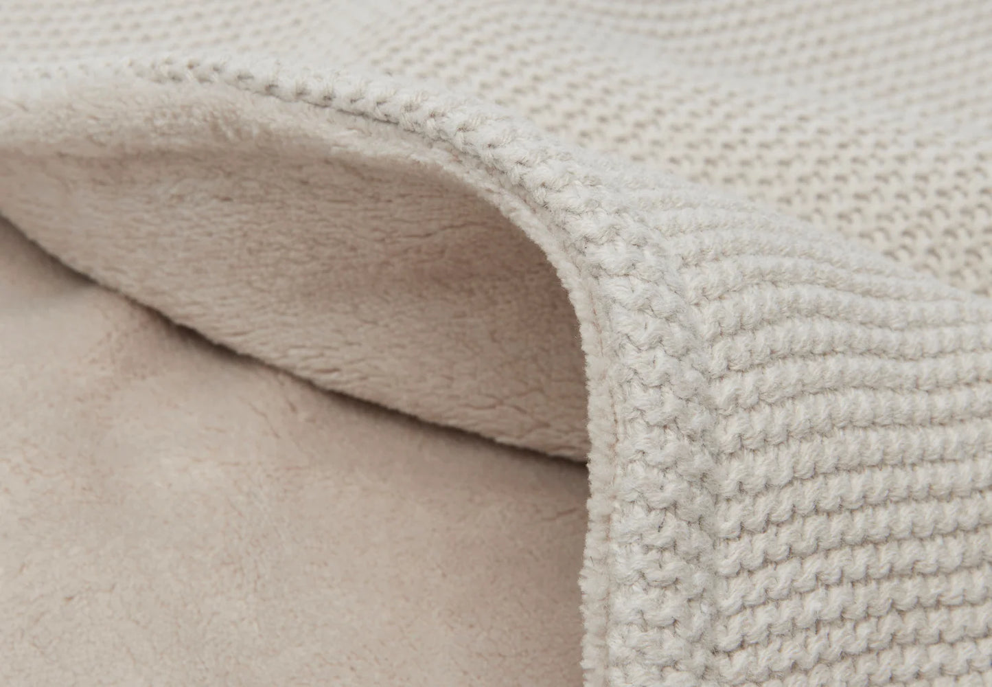 Deken Basic knit/Fleece - Nougat