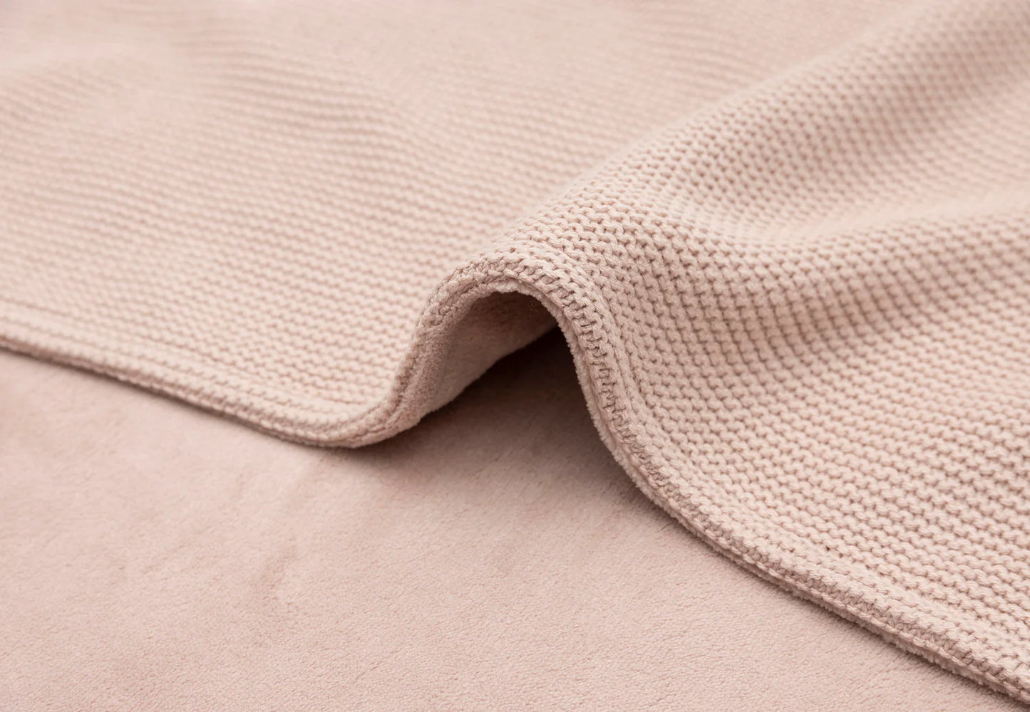 Deken - Basic knit/fleece - Wild Rose
