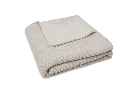 Deken Basic knit/Fleece - Nougat