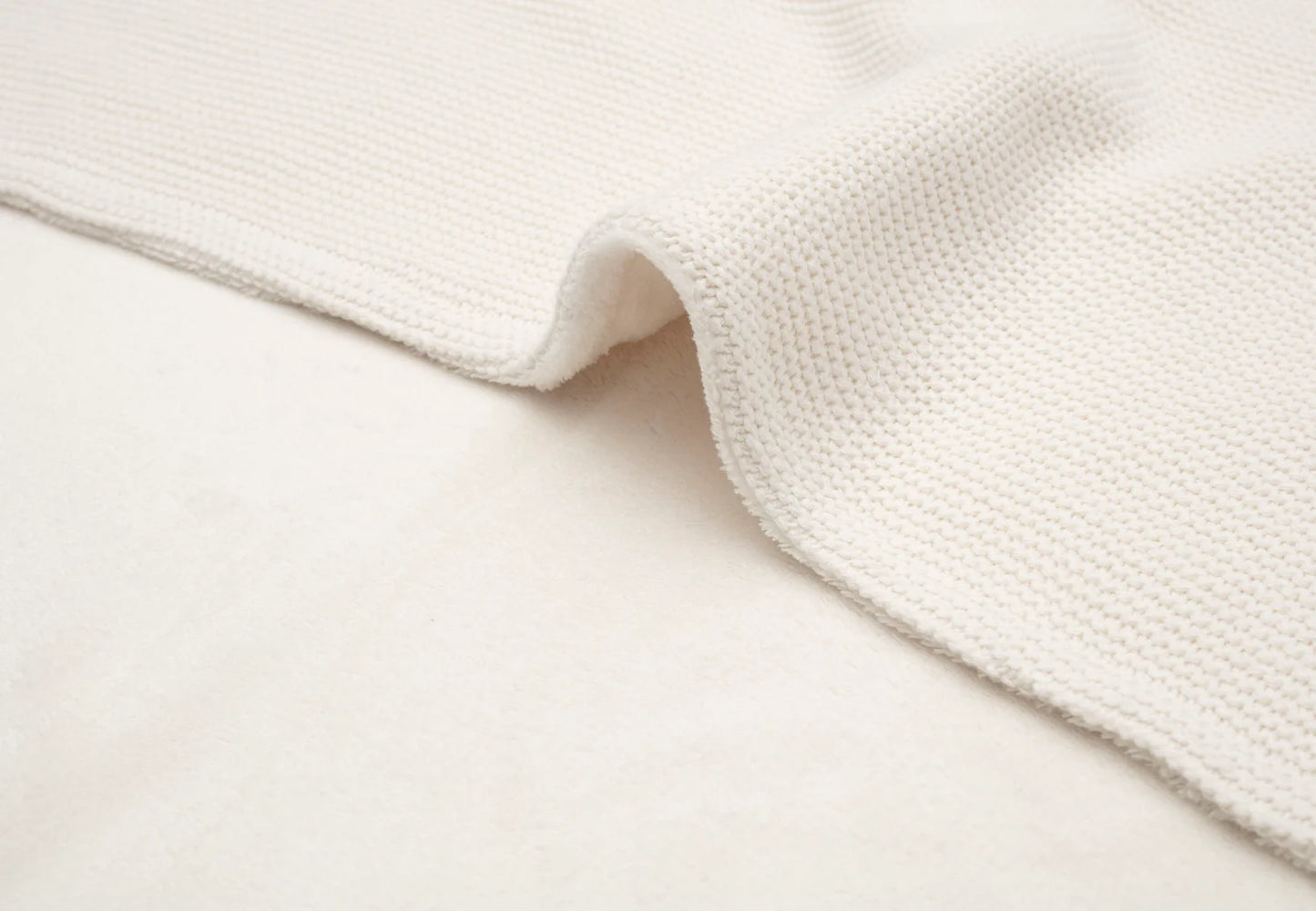 Deken Basic knit/fleece - Ivory