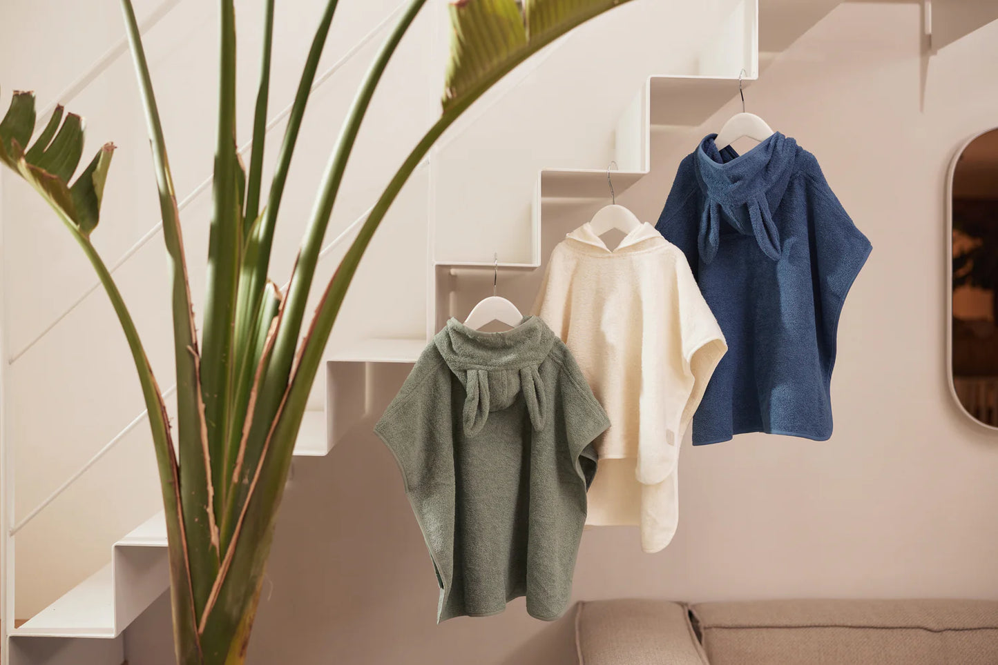 Badponcho Badstof - Ash Green