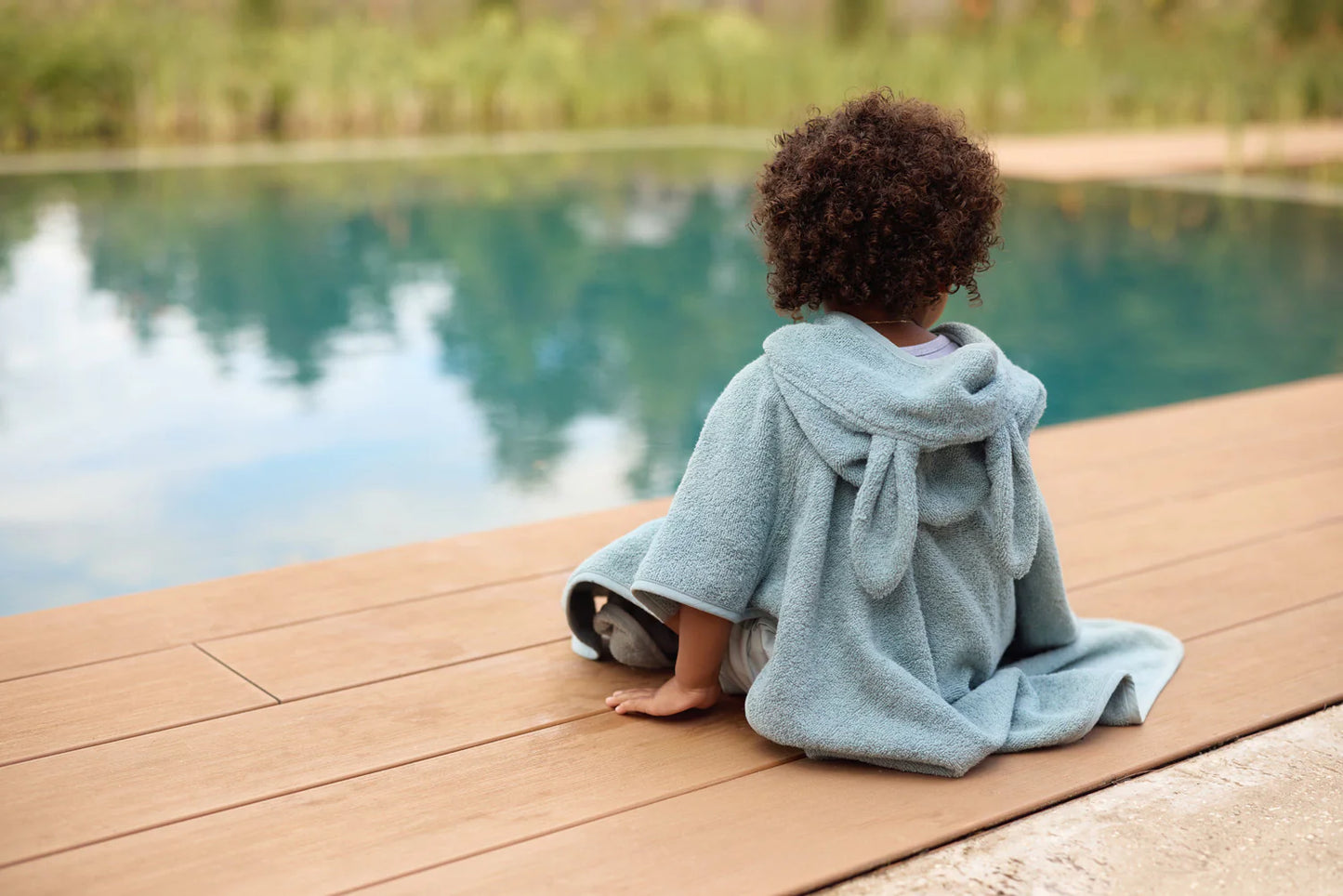 Badponcho Badstof - Sea Green