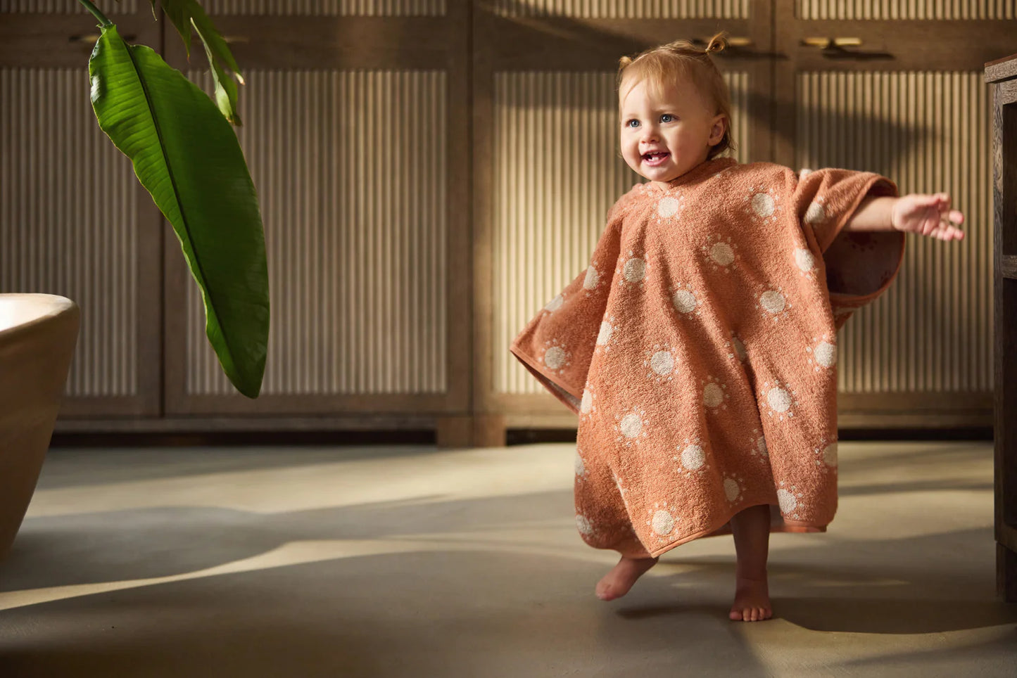 Badponcho Badstof Jacquard Reversible - Sun