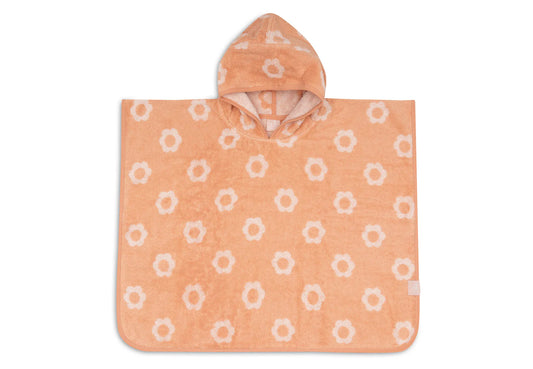 Badponcho Badstof Jacquard Reversible - Flower