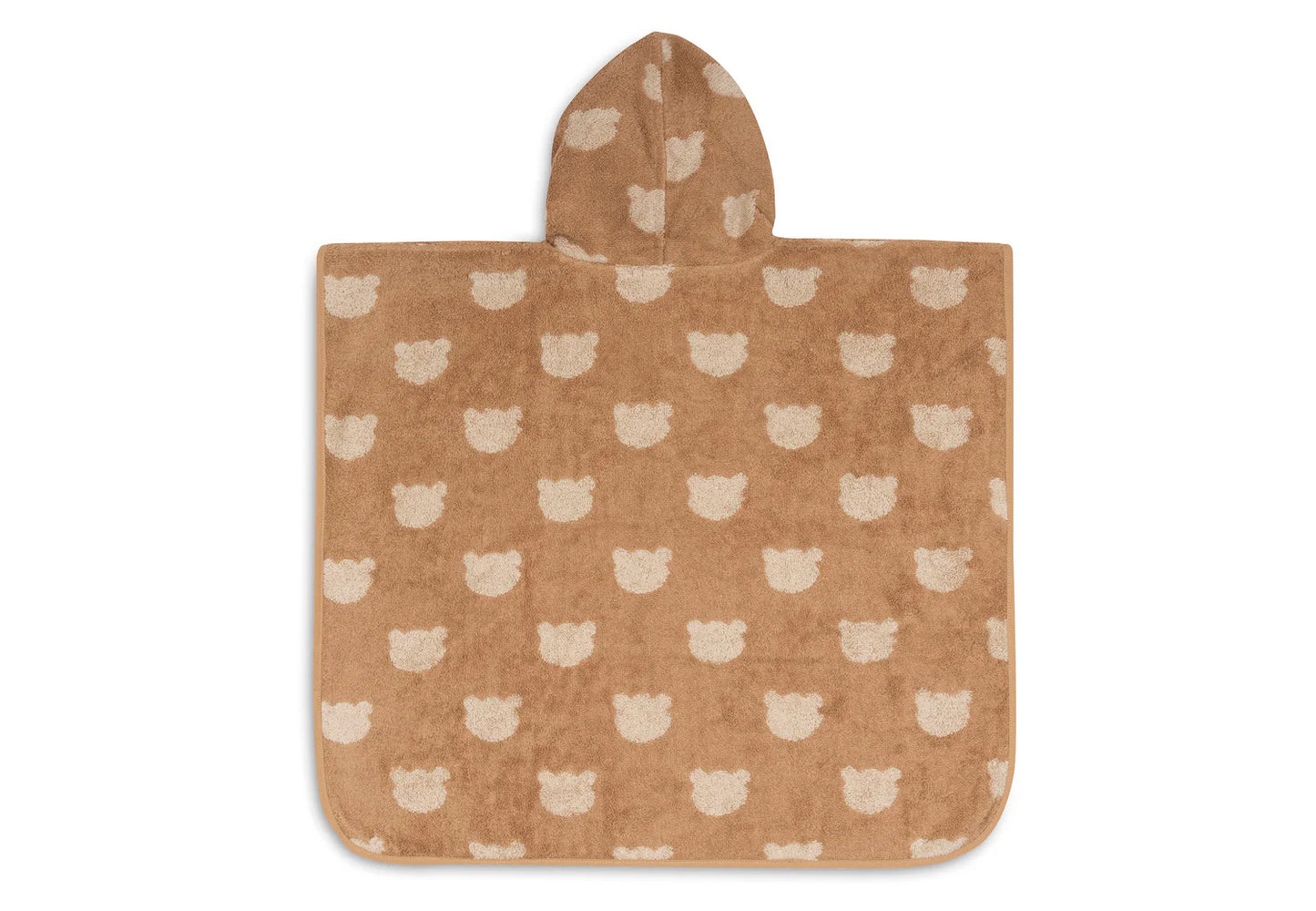 Badponcho Badstof Jacquard Reversible - Teddy Bear