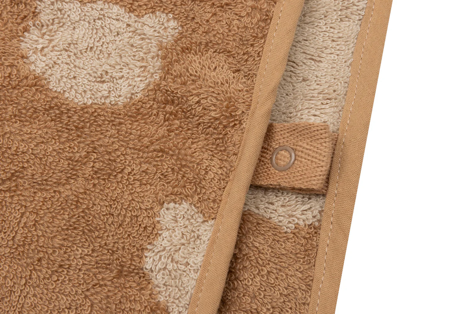 Badponcho Badstof Jacquard Reversible - Teddy Bear