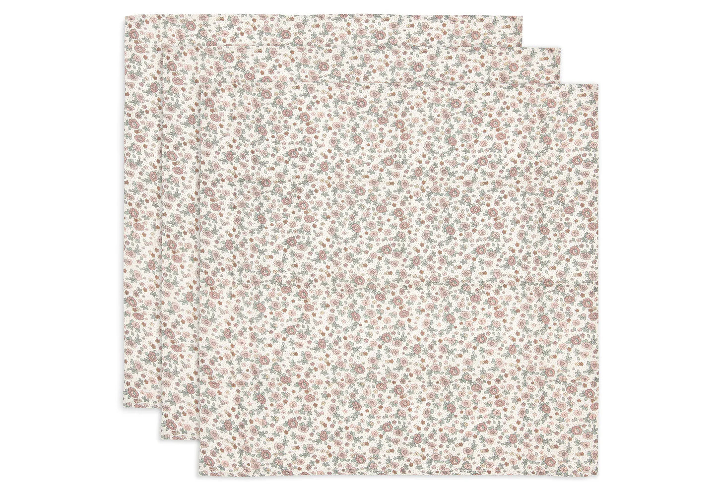 Hydrofiele Doek Small 70x70cm - Retro Flowers- 3 Stuks