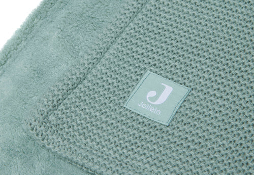 Deken Basic knit/fleece - Forest green