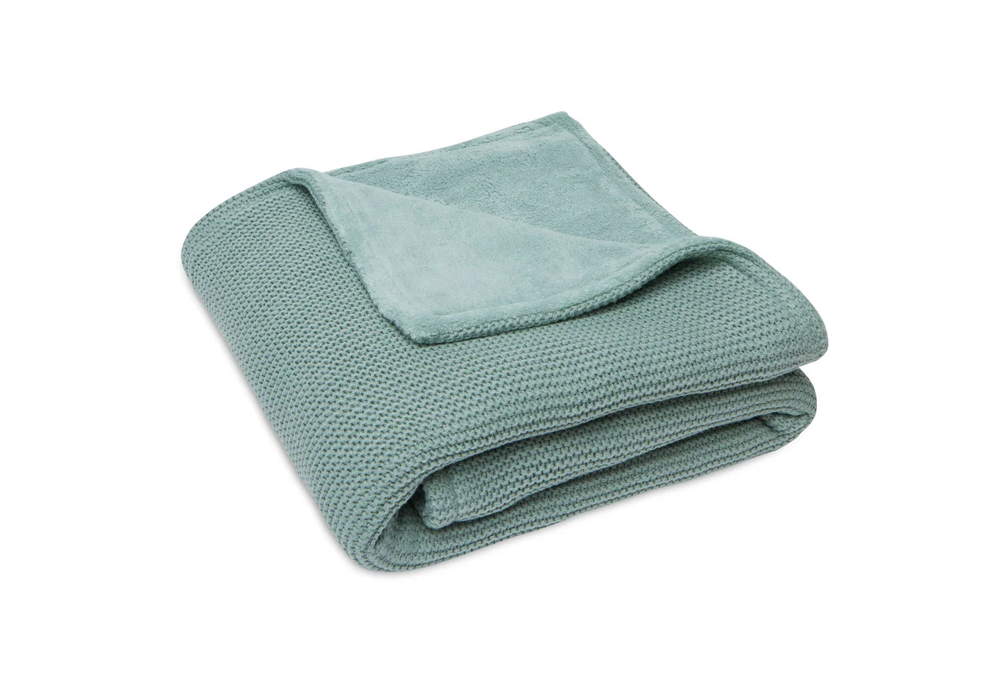 Deken Basic knit/fleece - Forest green