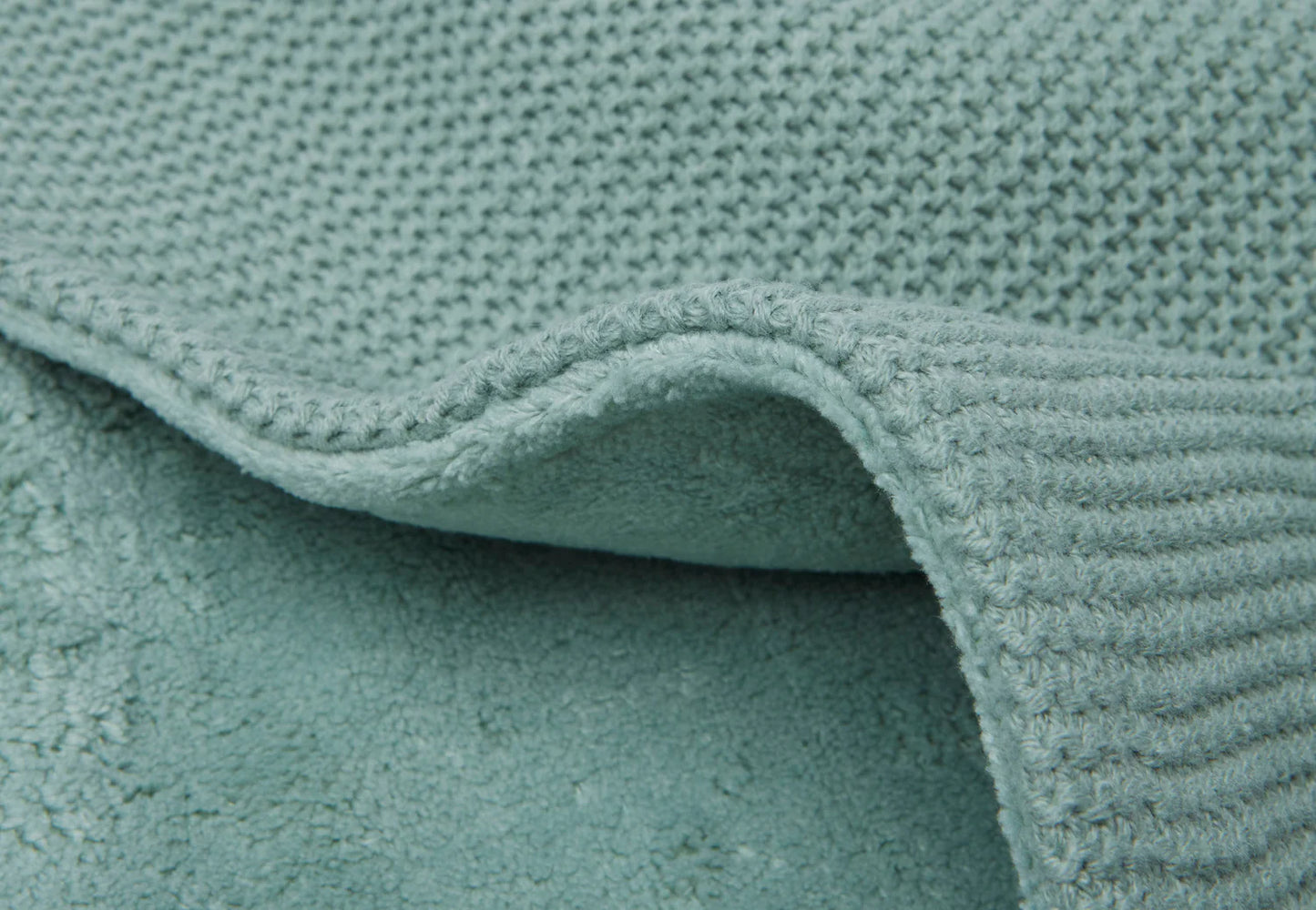 Deken Basic knit/fleece - Forest green